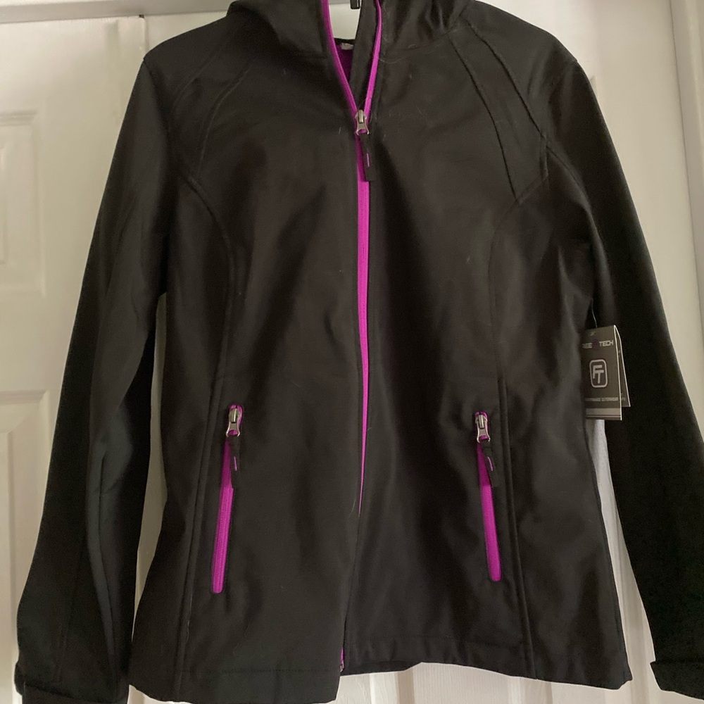 Free Tech Black Jacket with Pink Accents NWT